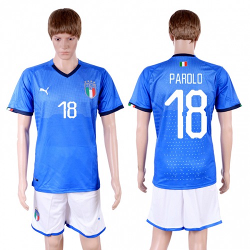 Italy #18 Parolo Home Soccer Country Jersey - Click Image to Close